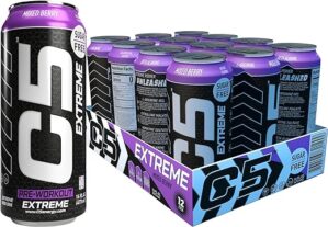 C5 Energy Drink - Pre Workout - Mixed Berry - Pack of 12 (Extreme)