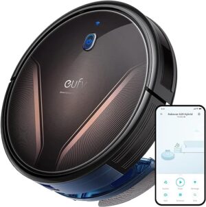 eufy RoboVac G20 Hybrid Robot Vacuum Cleaner with Mop, Dynamic Navigation, 2500 Pa Strong Suction, 2-in-1 Vacuum and Mop, Ultra-Slim, App, Voice Control, Compatible with Alexa, Ideal for Daily Messes