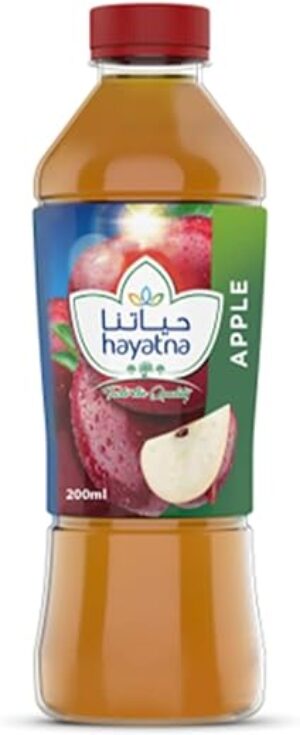 Hayatna No Added Sugar 100% Pure Apple Juice, 200 ml