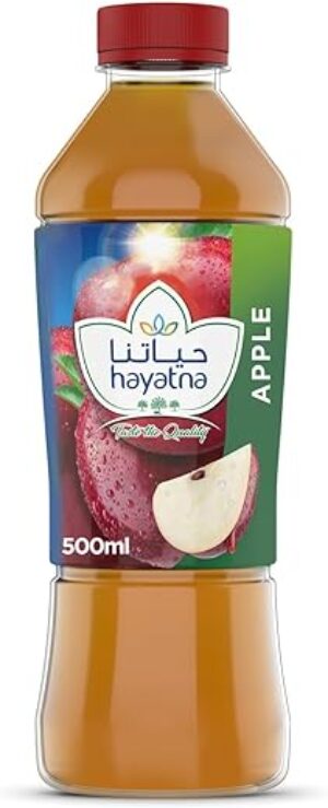 Hayatna No Added Sugar Apple Juice, 500 ml