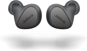 Jabra Elite 3 In Ear Wireless Bluetooth Earbuds – Noise Cancelling True Wireless buds with 4 built-in Microphones for Clear Calls, Rich Bass, Customizable Sound, and Mono Mode - Dark Grey