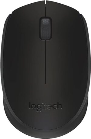 Logitech M171 Wireless Mouse for PC, Mac, Laptop, 2.4 GHz, Optical Tracking, 12-Months Battery Life, Ambidextrous-Black