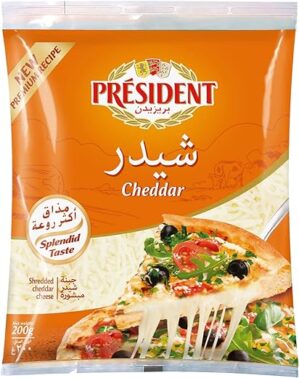 President Shredded Cheddar Cheese 200g