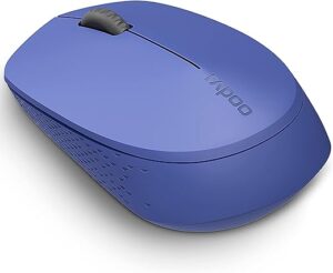 Rapoo Wireless Optical Mouse Multi-Mode Silent"M100" (Bluetooth, Computer Mouse, Design, with Buttons and Scroll Wheel) Blue