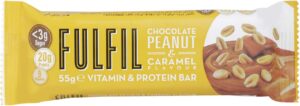 Fulfil Peanut and Caramel Flavour Vitamin & Protein Bar, 55 g