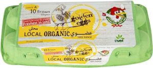 Golden Eggs Brown Organic Eggs 10pcs