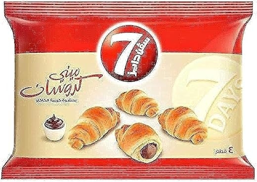 7 Days Mini Croissant with Cocoa Cream Filling 4 pcs 44 g