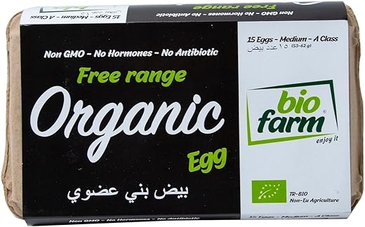 Bio Farm Free Range Organic Brown Egg Medium 15 pcs