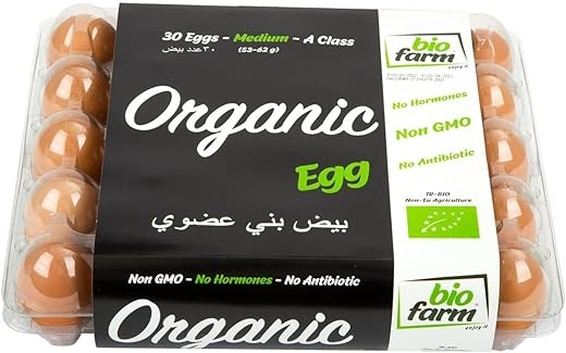 Bio Farm Organic Brown Eggs Medium 30 pcs