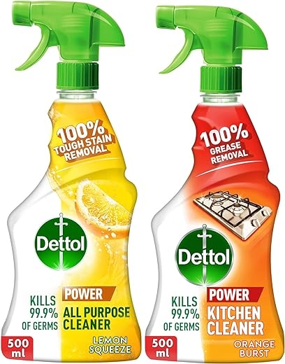 Dettol Power Kitchen Cleaner 500 ml + Power All Purpose Cleaner 500 ml