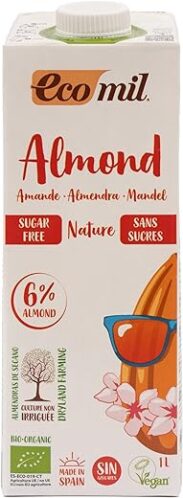 Ecomil Organic Almond Drink Sugar Free 1 Litre