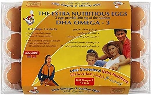 Golden Eggs DHA Omega3 Eggs – Brown Pack of 15