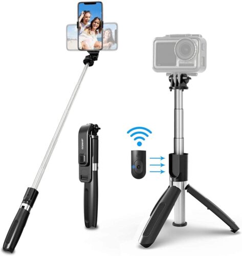 Gosmart T02 100cm Selfie Stick & Tripod, Action Camera