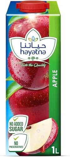 Hayatna No Added Sugar Apple Juice 1 Litre