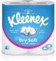 Kleenex Dry Soft Embossed Toilet Tissue 2ply 4 Rolls