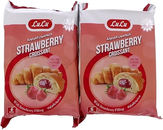 Lulu Strawberry Croissant, 2 x 6pcs