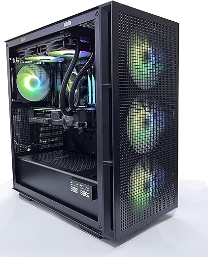Generic NANOTECH Liquid Cooled ARGB Gaming PC, Intel i5-12400F, Nvidia RTX 3050, 16GB DDR4, 1TB NVME M.2 SSD + 1TB HDD,750Watts PSU, Windows 11 pro (i5-12400F, RTX 3050)