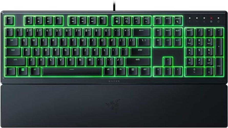 Razer Ornata V3 X Low-profile Membrane RGB Gaming Keyboard, Black