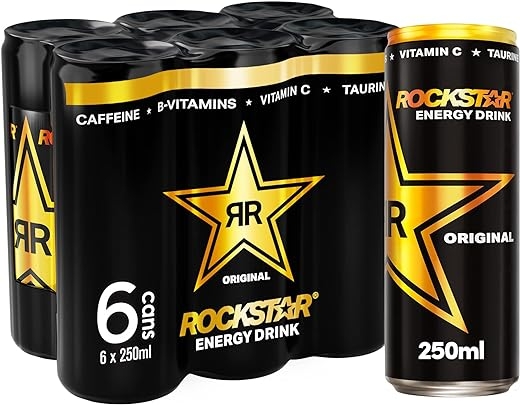 Rockstar Original Energy Drink 250ml Pack of 6