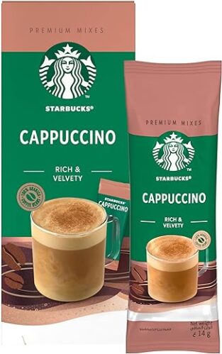 Starbucks Cappuccino Rich & Velvety Premium Instant Coffee Mix 5 x 14 g